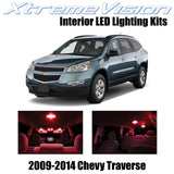 XtremeVision Interior LED for Chevy Traverse 2009-2014 (6 Pieces) Red Interior L