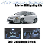 XtremeVision Interior LED for Honda Civic SI Only 2001-2005 (7 Pieces) Cool Whit