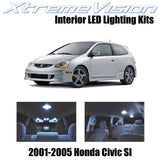 XtremeVision Interior LED for Honda Civic SI Only 2001-2005 (7 Pieces) Cool Whit