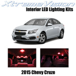 XtremeVision Interior LED for Chevy Cruze 2015 (12 Pieces) Red Interior LED Kit