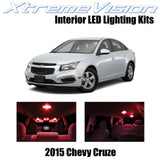 XtremeVision Interior LED for Chevy Cruze 2015 (12 Pieces) Red Interior LED Kit
