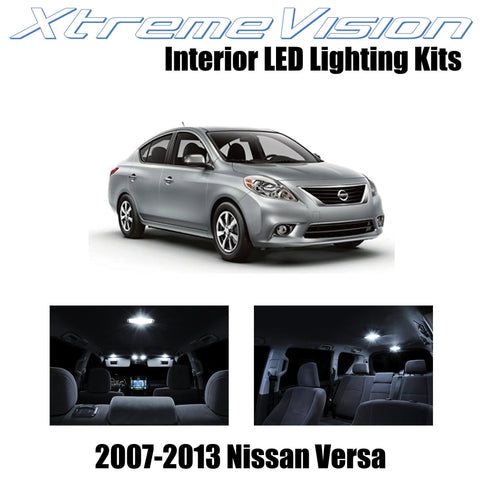XtremeVision Interior LED for Nissan Versa 2007-2013 (6 Pieces) Pure White Inter