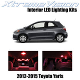 XtremeVision Interior LED for Toyota Yaris 2012-2015 (6 Pieces) Red Interior LED