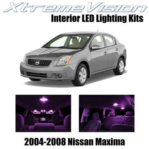 XtremeVision Interior LED for Nissan Maxima 2004-2008 (18 Pieces) Pink Interior