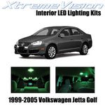 XtremeVision Interior LED for Volkswagen Jetta Golf 1999-2005 (12 Pieces) Green
