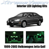XtremeVision Interior LED for Volkswagen Jetta Golf 1999-2005 (12 Pieces) Green