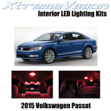 XtremeVision Interior LED for Volkswagen Pasat 2015+ (9 Pieces) Red Interior LED