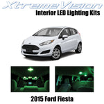XtremeVision Interior LED for Ford Fiesta 2015+ (7 Pieces) Green Interior LED Ki