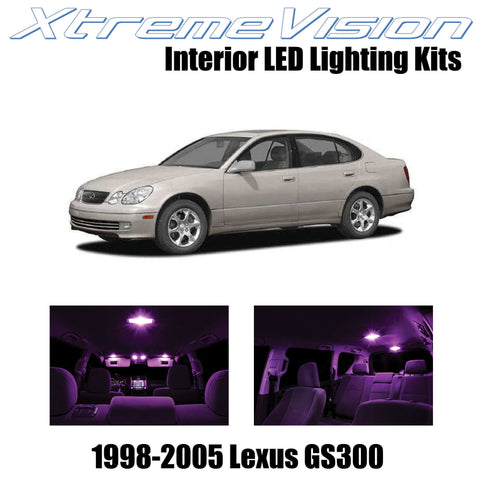 XtremeVision Interior LED for Lexus ES300 ES350 2013-2015 (10 Pieces) Pink Inter