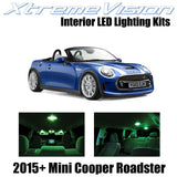 XtremeVision Interior LED for Mini Cooper Roadster 2015+ (10 Pieces) Green Inter