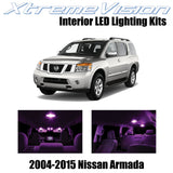 XtremeVision Interior LED for Nissan Armada 2004 -2015 (16 Pieces) Pink Interior