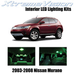 XtremeVision Interior LED for Nissan Murano 2003-2008 (9 Pieces) Green Interior