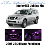 XtremeVision Interior LED for Nissan Pathfinder 2005-2012 (10 Pieces) Pink Inter