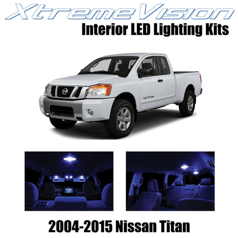 XtremeVision Interior LED for Nissan Titan 2004-2015 (16 Pieces) Blue Interior L