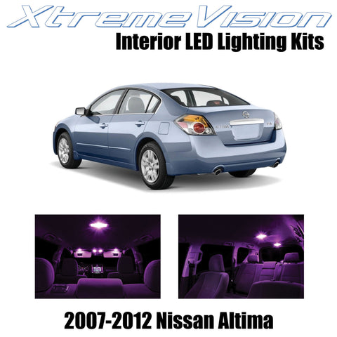XtremeVision Interior LED for Nissan Altima Sedan 2007-2012 (10 Pieces) Pink Int