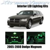 XtremeVision Interior LED for Dodge Magnum 2005-2008 (7 Pieces) Green Interior L