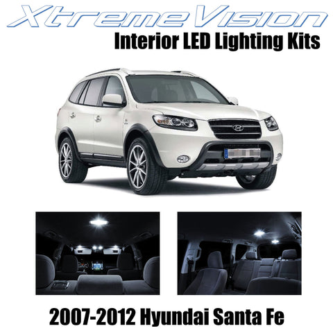 XtremeVision Interior LED for Hyundai Santa Fe 2007-2012 (8 Pieces) Pure White I