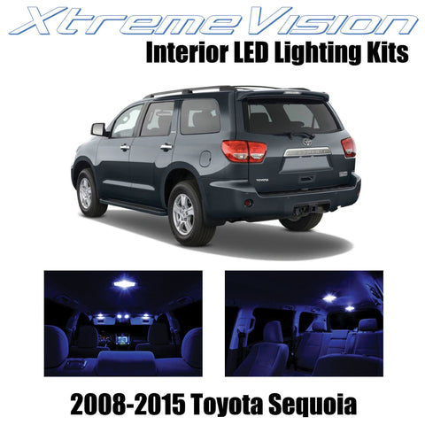 XtremeVision Interior LED for Toyota Sequoia 2008-2015 (13 Pieces) Blue Interior