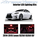 XtremeVision Interior LED for Lexus IS250 IS350 ISF 2014-2015 (11 Pieces) Red In