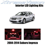 XtremeVision Interior LED for Subaru Impreza 2004-2014 (6 Pieces) Red Interior L
