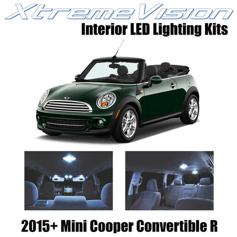 XtremeVision Interior LED for Mini Cooper Convertible R 2015+ (10 Pieces) Cool W