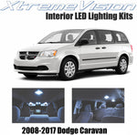 Xtremevision Interior LED for Dodge Grand Caravan 2008-2017 (16 Pieces) Cool White Interior LED Kit + Installation Tool