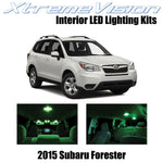 XtremeVision Interior LED for Subaru Forester 2015+ (8 Pieces) Green Interior LE