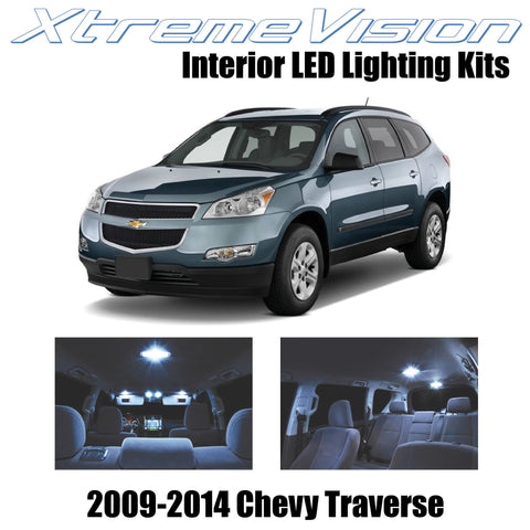 XtremeVision Interior LED for Chevy Traverse 2009-2014 (6 Pieces) Cool White Int
