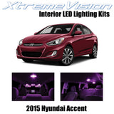 XtremeVision Interior LED for Hyundai Accent 2015+ (6 Pieces) Pink Interior LED