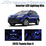 XtremeVision Interior LED for Toyota Rav4 2015+ (8 Pieces) Blue Interior LED Kit