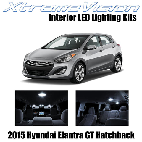 XtremeVision Interior LED for Hyundai Elantra GT Hatchback 2015+ (9 Pieces) Pure