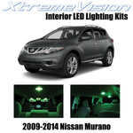 XtremeVision Interior LED for Nissan Murano 2009-2014 (10 Pieces) Green Interior