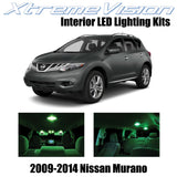 XtremeVision Interior LED for Nissan Murano 2009-2014 (10 Pieces) Green Interior