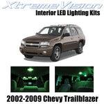 XtremeVision Interior LED for Chevy Trailblazer 2002-2009 (16 Pieces) Green Inte