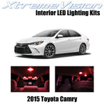XtremeVision Interior LED for Toyota Camry 2015+ (8 Pieces) Red Interior LED Kit