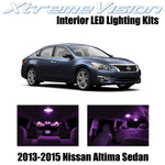 XtremeVision Interior LED for Nissan Altima Sedan 2013-2015 (7 Pieces) Pink Inte