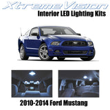 XtremeVision Interior LED for Ford Mustang 2010-2014 (5 Pieces) Cool White Inter