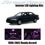 XtremeVision Interior LED for Honda Accord 1998-2002 (12 Pieces) Pink Interior L