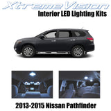 XtremeVision Interior LED for Nissan Pathfinder 2013-2015 (9 Pieces) Cool White