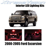 XtremeVision Interior LED for Ford Excursion 2000-2005 (12 Pieces) Red Interior