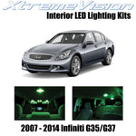 XtremeVision Interior LED for Infiniti G35 G37 Sedan 2007-2014 (10 Pieces) Green