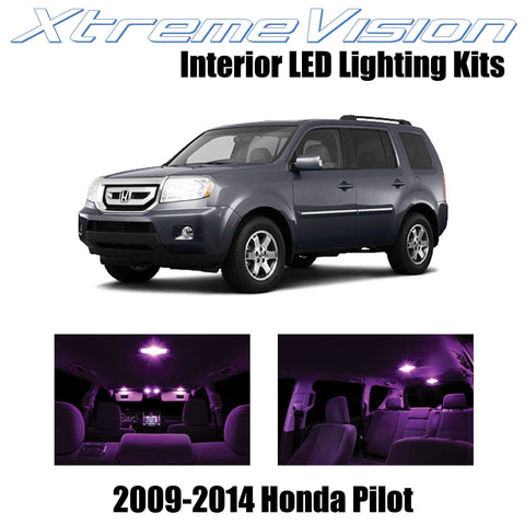 XtremeVision Interior LED for Honda Pilot 2009-2014 (16 Pieces) Pink Interior LE