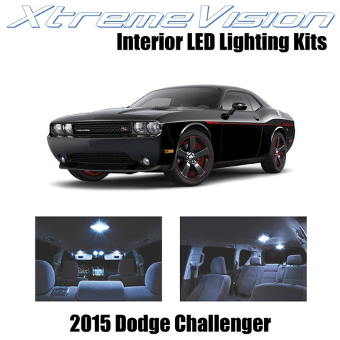 XtremeVision Interior LED for Dodge Challenger 2015+ (9 Pieces) Cool White Inter