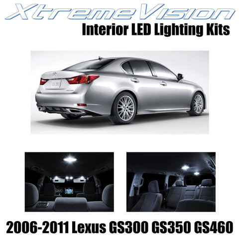 XtremeVision Interior LED for Lexus GS300 GS3500 GS460 2006-2011 (3 Pieces) Pure