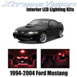 XtremeVision Interior LED for Ford Mustang 1994-2004 (5 Pieces) Red Interior LED