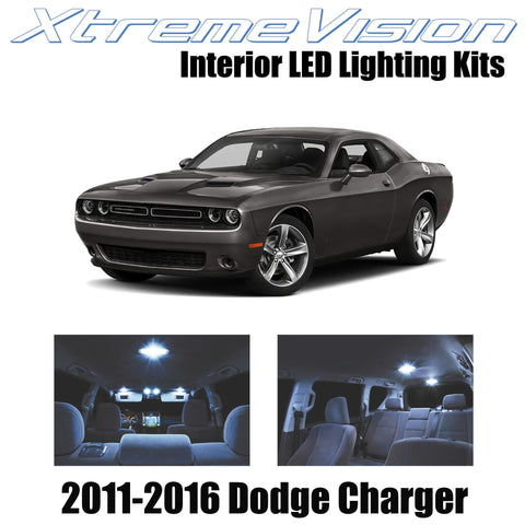 XtremeVision Interior LED for Dodge Challenger 2011-2016 (16 Pieces) Cool White