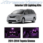 XtremeVision Interior LED for Toyota Sienna 2011-2014 (13 Pieces) Pink Interior