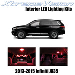 XtremeVision Interior LED for Infiniti JX35 2013-2015 (11 Pieces) Red Interior L