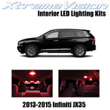 XtremeVision Interior LED for Infiniti JX35 2013-2015 (11 Pieces) Red Interior L