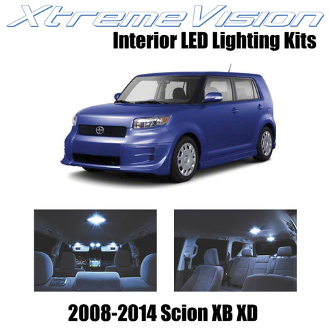 XtremeVision Interior LED for Scion XB XD 2008-2014 (12 Pieces) Cool White Inter